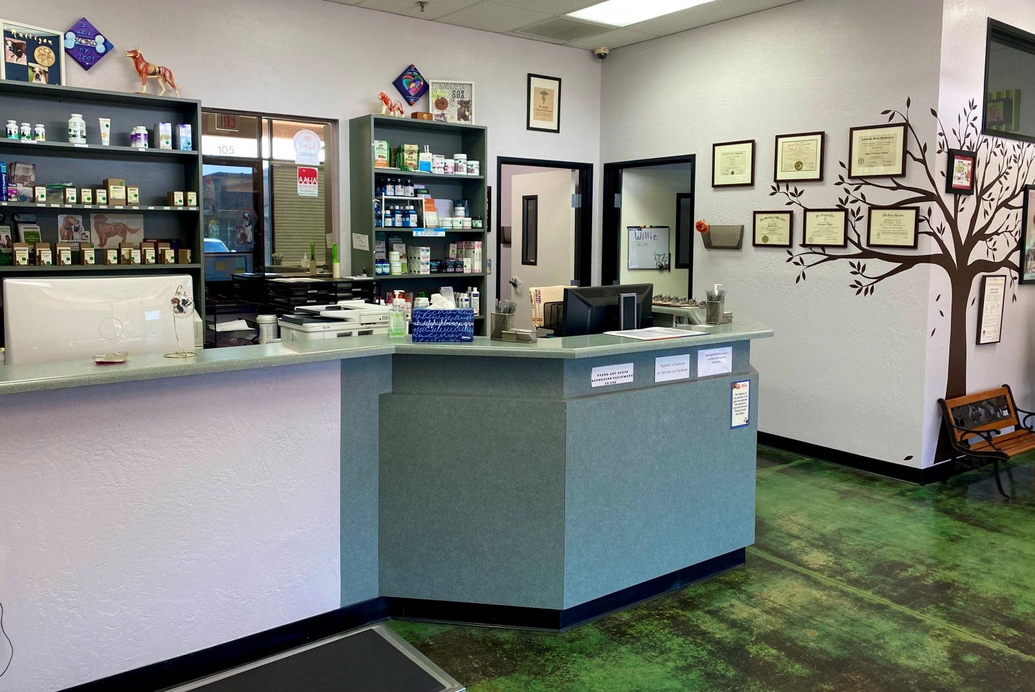 Our Reception Desk